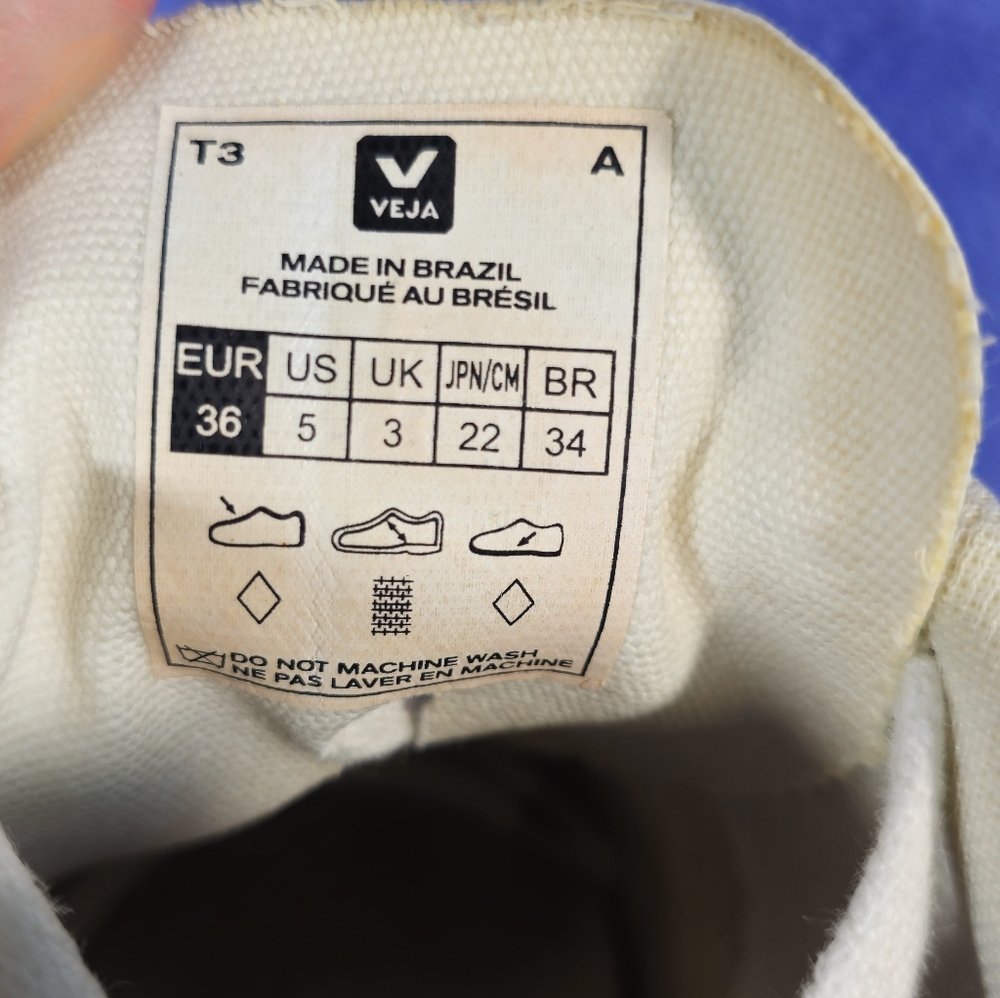 Veja V-10 B Mesh White Natural Low Top Sneakers - Picture 8 of 8